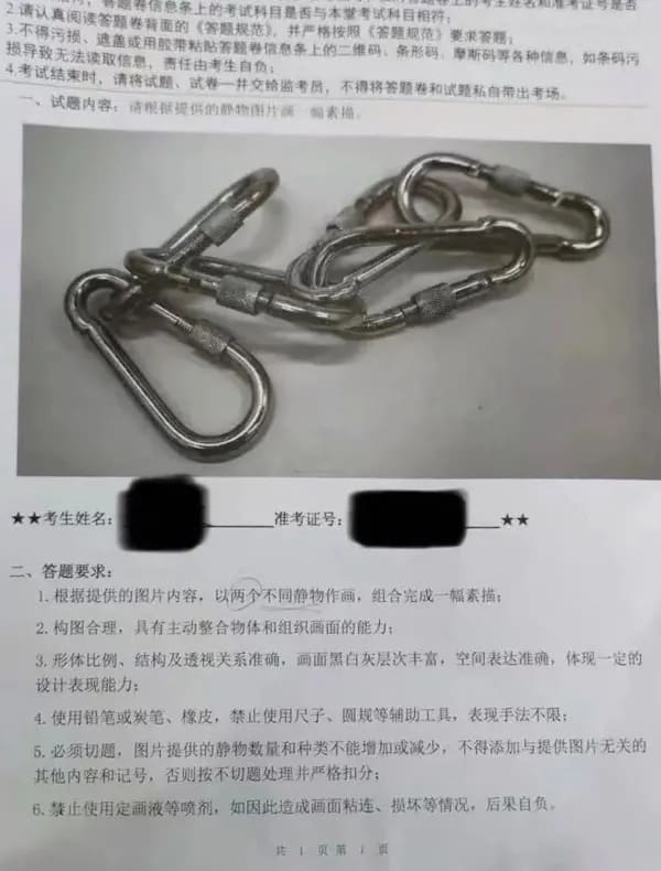 重慶美術培訓學校分享‖ 2021年四川美術學院重慶、蘭州、鄭州、長沙考點考題！圖五