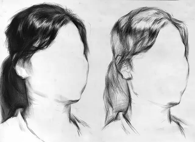 素描頭像的發(fā)絲教學(xué)！跟著重慶美術(shù)集訓(xùn)畫室老師看看吧，圖四