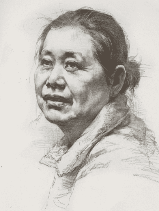 默寫素描頭像時，請看重慶美術培訓畫室美術生是如何合理刻畫衣物的？