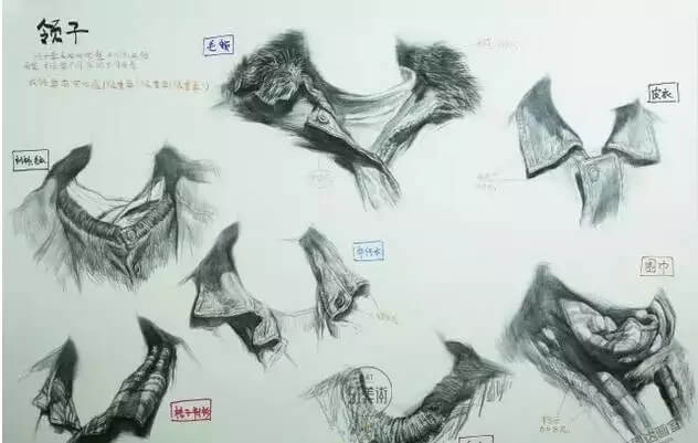 重慶美術培訓畫室教你衣領怎么畫？不同材質衣領刻畫方法都有！