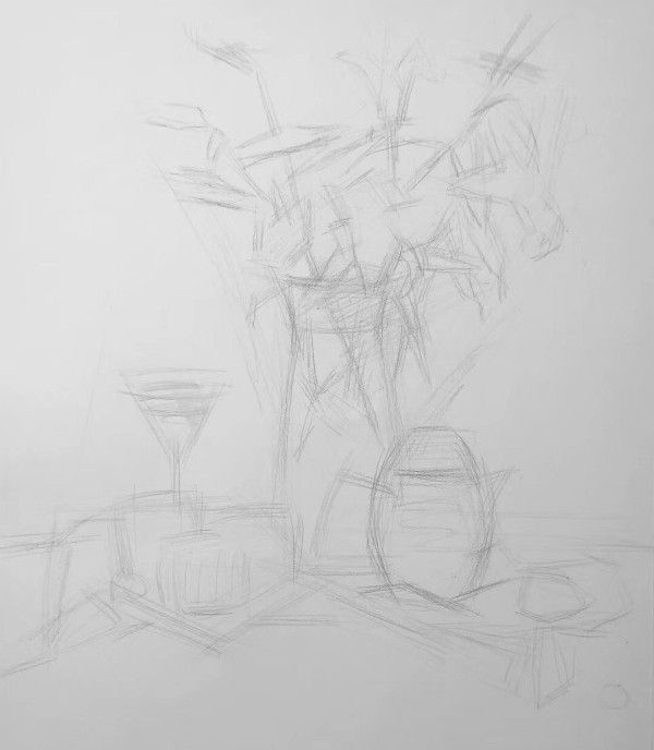 不知道花卉素描怎么畫？來看看別人是怎么畫的