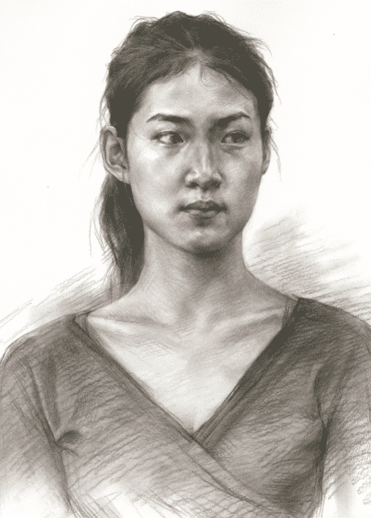 默寫素描頭像時，請看重慶美術培訓畫室美術生是如何合理刻畫衣物的？