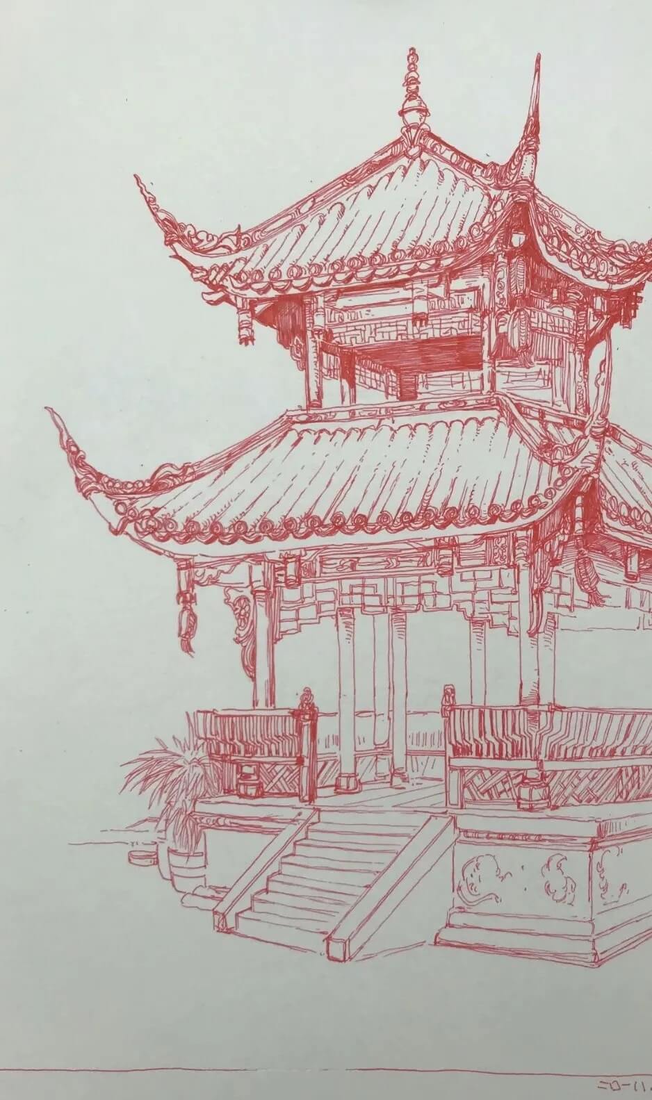 【重慶美術校考寒假特訓營】重慶龍行藝術線上寒假課程第三講：風景速寫基礎！圖十