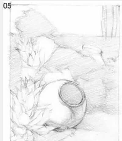 素描場景實(shí)操教程！花園一角怎么畫？重慶畫室學(xué)子看過來！圖六