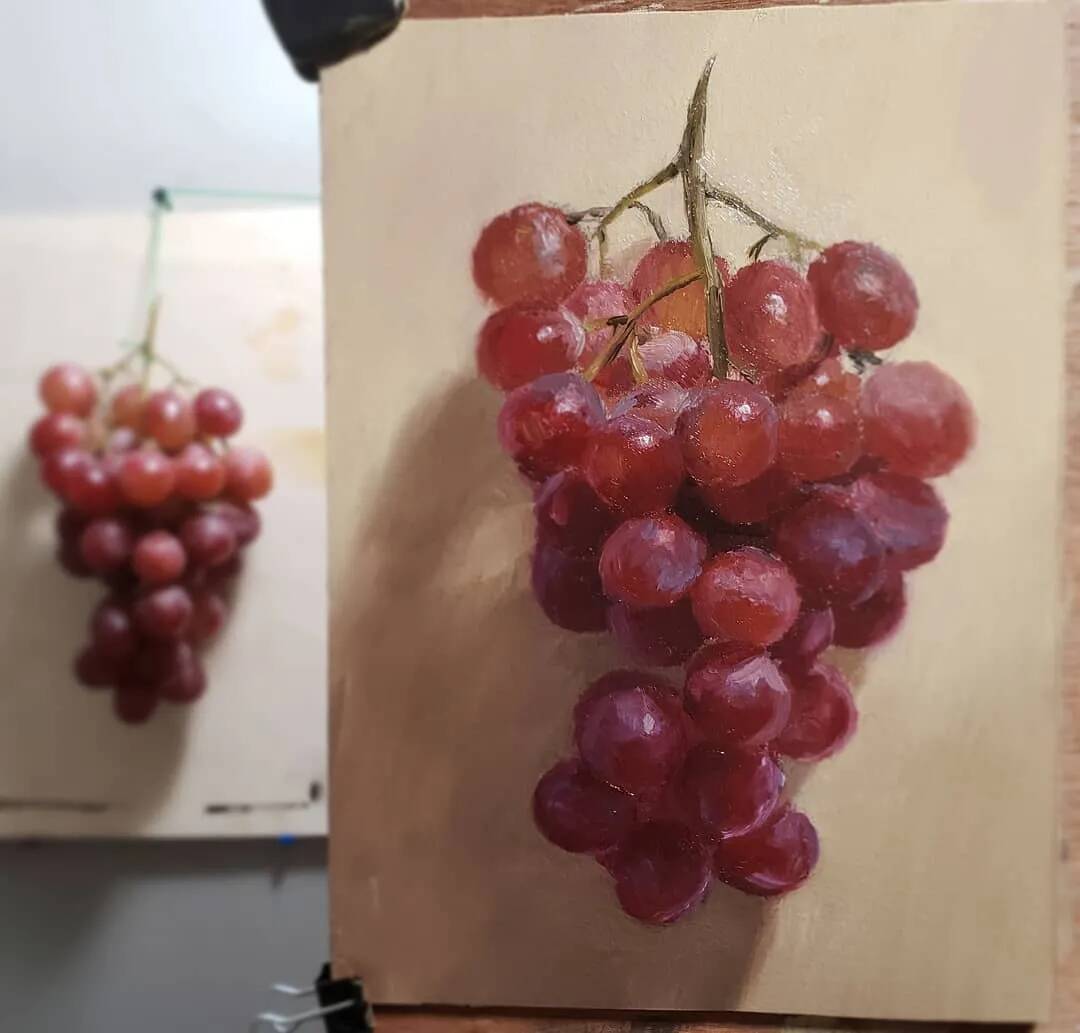 重慶美術培訓畫室帶你欣賞既寫實又有意境的素描和色彩作品！
