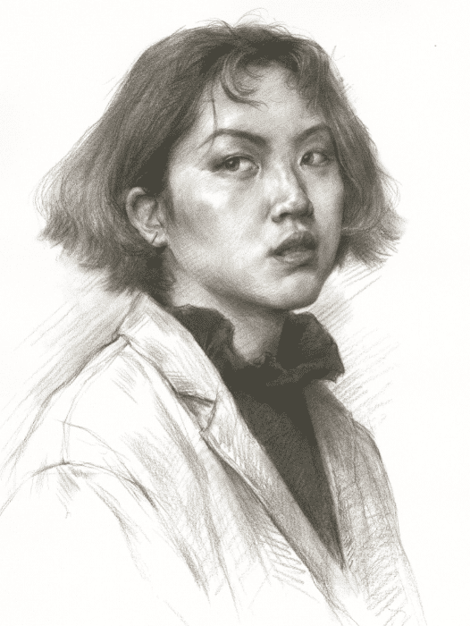 默寫素描頭像時，請看重慶美術培訓畫室美術生是如何合理刻畫衣物的？